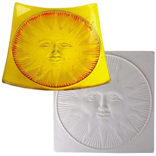 8&rdquo; x 3" x 1.5" Sun Texture Glass Fusing Kiln Mold {1}