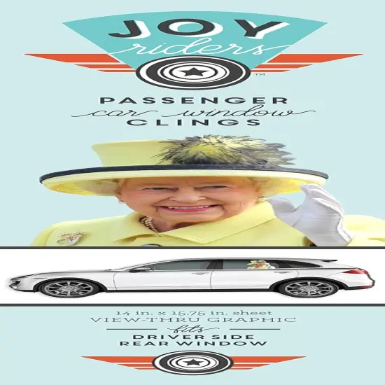 American Crafts Queen Of England Joy Riders Passenger Car Window Clings {1}