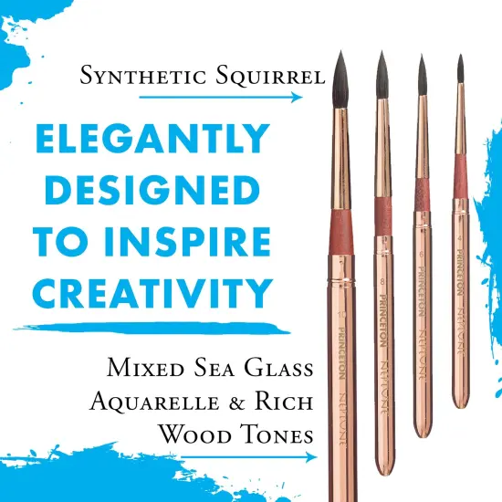 Princeton Series 4750 Neptune Synthetic Squirrel Brush-Short Handle Travel Set 4PC {5}