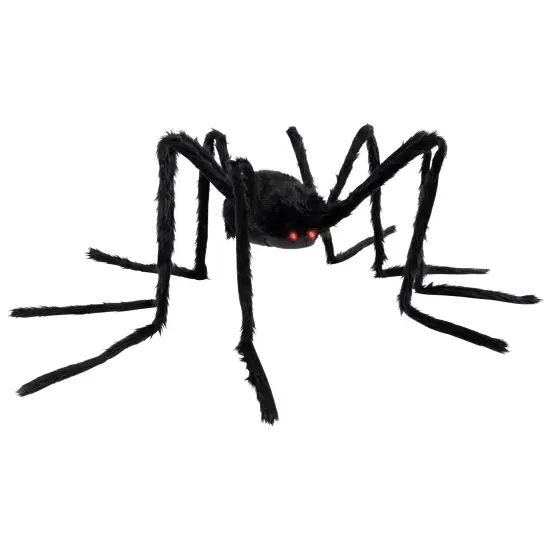 Northlight Lighted Giant Spider Halloween Decoration - 48" - Black - Red Lights {4}