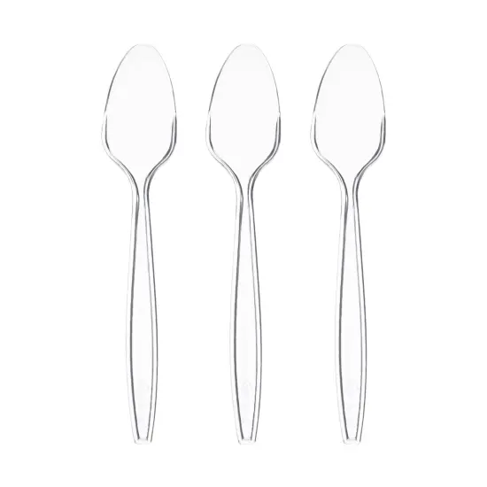 Clear Plastic Disposable Spoons (1000 Spoons) {2}