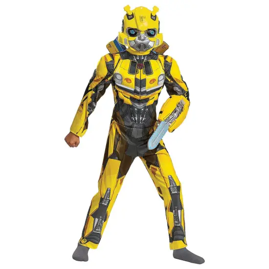 Toddler Classic Muscle Transformers Bumblebee T7 Costume {1}