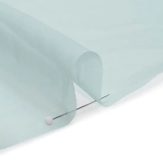 1 Yard Silk Voile Fabric 54" Wide Blue Gray Chiffon Like for Bridesmaid Dresses {2}