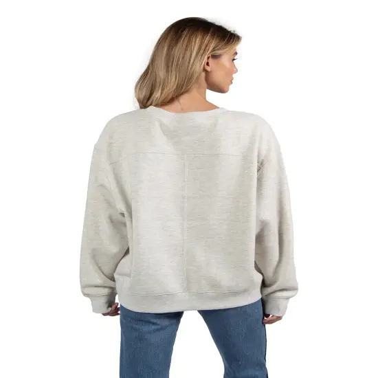 Ladies' Old School Crew Sweatshirt ASH GREY {7}