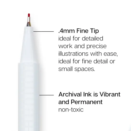 KINGART&reg; Fine Line Pens 24 Colors {2}
