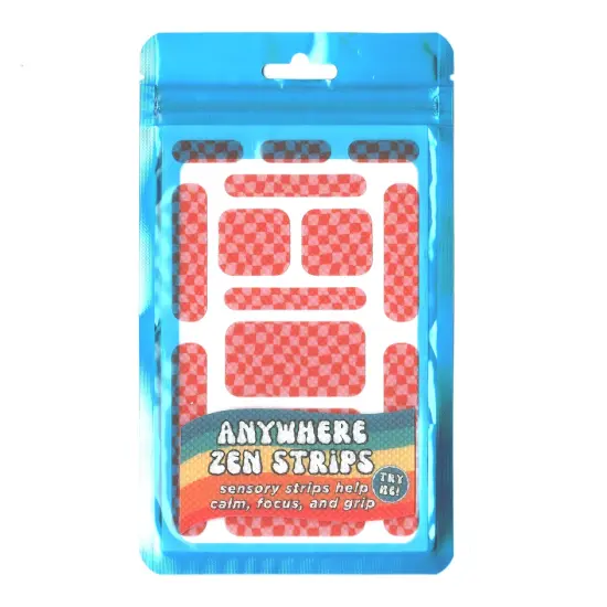 Zen Strips, Anywhere Zen, Bumpy Check, 13 Per Set, 6 Sets {1}