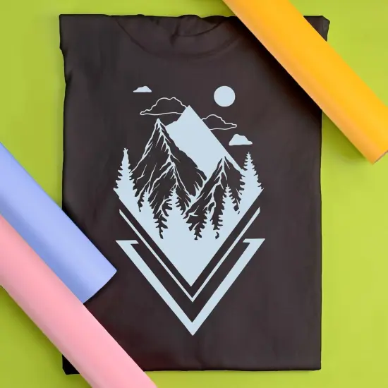 Heat Transfer Vinyl 11.8" x 5ft Roll (Powder Blue) {3}