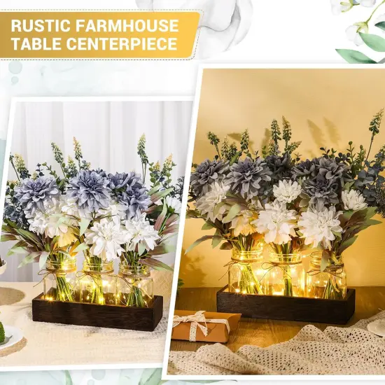 Set of 3 Kitchen Spring Table Centerpiece with Lights {4}