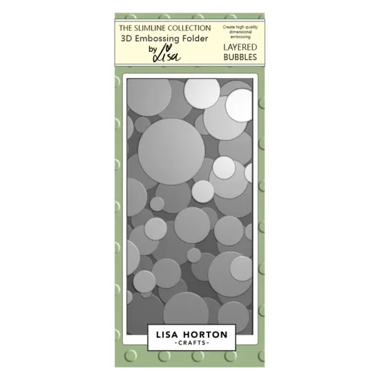Lisa Horton Crafts Embossing Folder-Layered Bubbles {1}