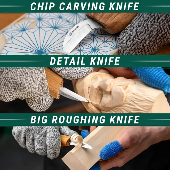 Wood Carving Kit S15 Wood Whittling Kit for Beginners Kids - Wood Carving Knife Set Whittling Knife Wood Carving Knives Carving Tools {2}