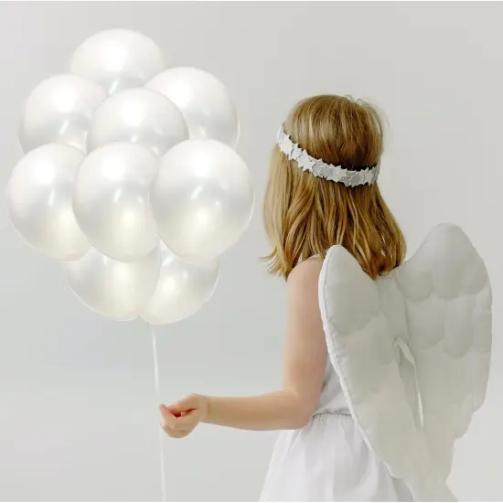 Pearl White Balloons 12 Inch 50PCS Matte Round Pearlized Latex for Wedding Birthday Christmas Baby Shower Anniversary Backdrop Theme Party Arch Decorations {5}