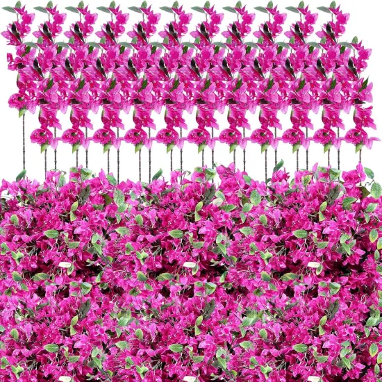 60 Pcs Artificial Faux Bougainvillea Fake Flower Tabletop Arrangement {1}