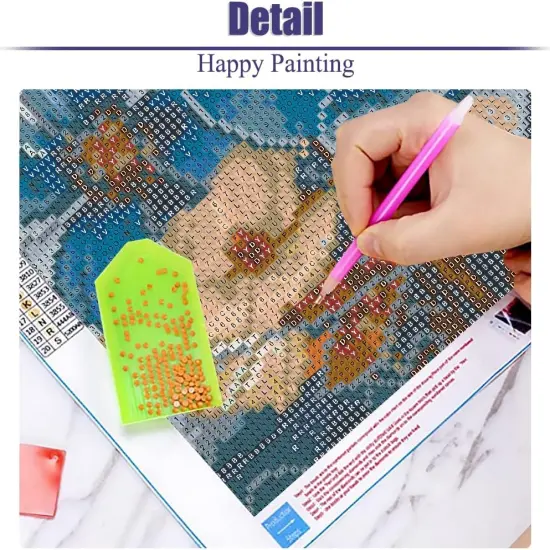 Flower Diamond Painting Kits for Adults, 5D Flwoers Diamond Art Kits for Beginners, DIY Full Drill Plant Diamond Gem Art Kits for Home Wall Decor 12x16 Inch {4}