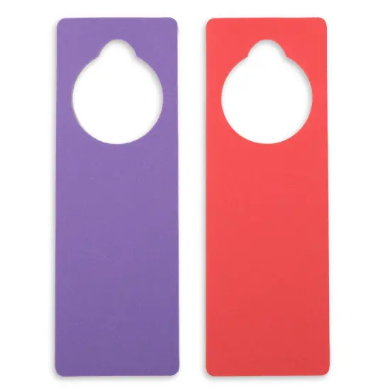 EVA Foam Door Hangers for DIY Crafts, 8 Colors (3.25 x 9.5 Inches, 24 Pack) Multicolor {7}