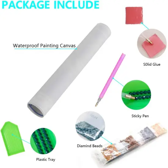 Diamond Art Painting Kits for Adults,DIY 5D Round Full Drill Film Characters Diamond Art {5}