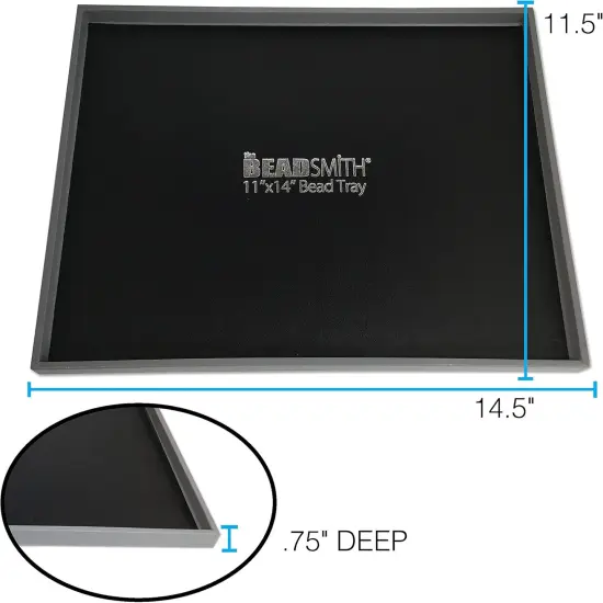 The Beadsmith Bead Mat Tray &ndash; Lightweight Tray for Holding Bead Mats, 11.5&rdquo; x 14.5&rdquo; x 0.5&rdquo;, Portable {3}