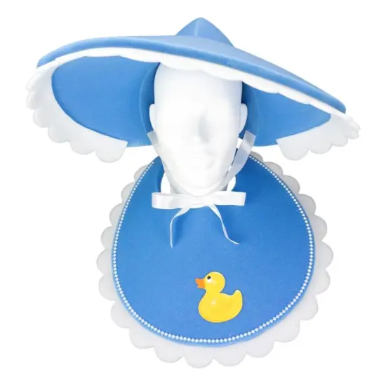 Edge Collections - Blue - Charming Baby Hat and Bib for Parties! {1}