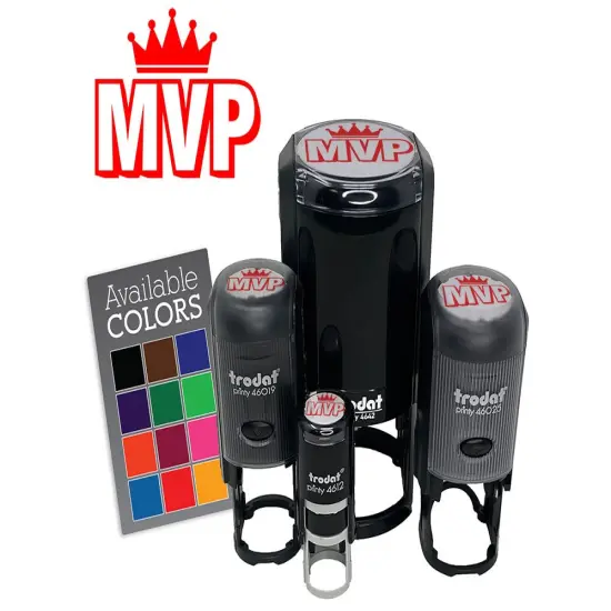 MVP Most Valuable Person Player Sport Competition Award Self-Inking Rubber Stamp UV {7}