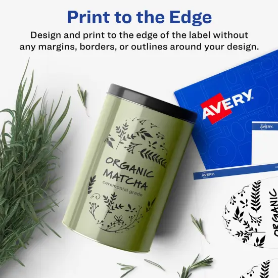 Avery Glossy Clear Oval Labels with Sure Feed, 3" x 5" {3}