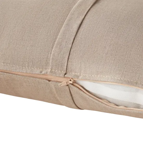 Sunbrella 21x14 in. Rectangle Outdoor Throw Pillow (2-Pack) Wheat {4}