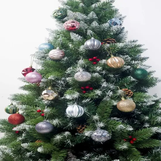 Christmas Balls Ornaments - 12 Pieces - Christmas Tree Decorations - Green {3}