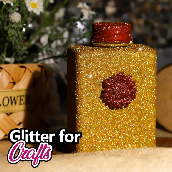 Gold Glitter, 100 g / 3.5 oz Holographic Fine Glitter for Crafts {4}
