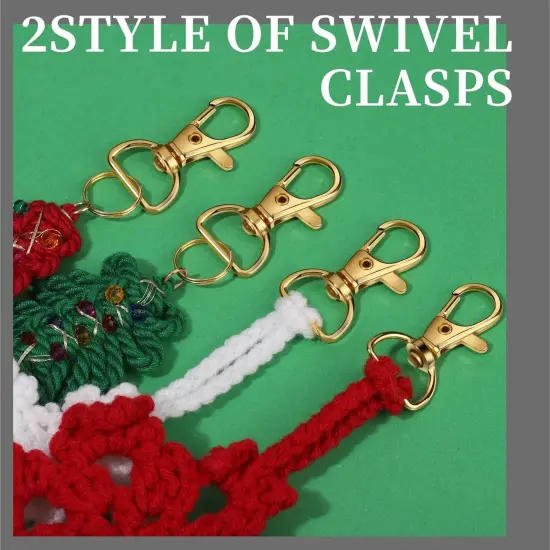 524PCS Key Chain Making Kit, Keychain Making Supplies Keychain Craft Supplies Key Chain Clips, Lanyard Snap Hooks, Key Rings and Jump Rings for Jewelry Lanyard Making, Keychain Kit Gold {3}