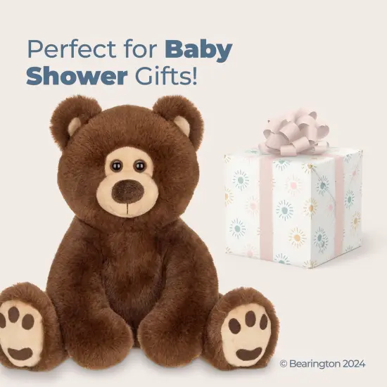 Bearington Lil' Barnaby Chocolate Brown Plush Stuffed Animal Teddy Bear, 11.5 inches, For Ages 3-14 {5}