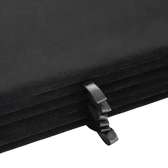 6 Pack Velvet Jewelry Display Tray for Selling and Displaying Necklaces, Earrings, Jewels, Bracelets, Anklets, Rings, Gemstones, Chains, Brooches (Black, 14 in) {7}