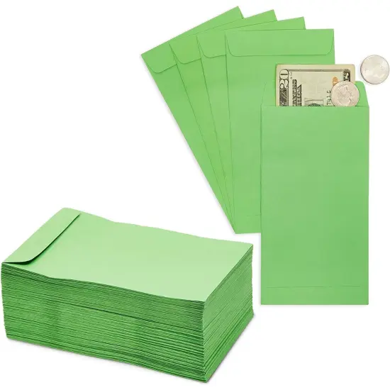 Budgeting Envelopes for Cash, Coins, Money (3.5 x 6.5 In, 100 Pack) {1}