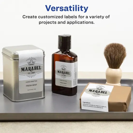 Avery Glossy White Rectangle Labels with Sure Feed, 2" x 2.75" {2}