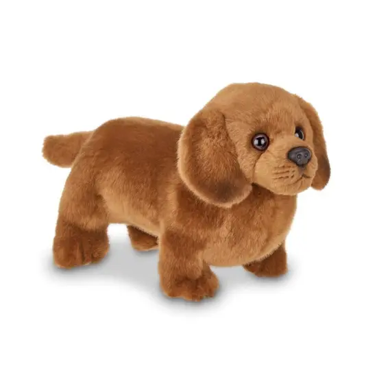 Bearington Frankie The Dachshund Stuffed Animal, 13 Inch Weiner Dog Stuffed Animal, For Ages 3-14 Brown {1}