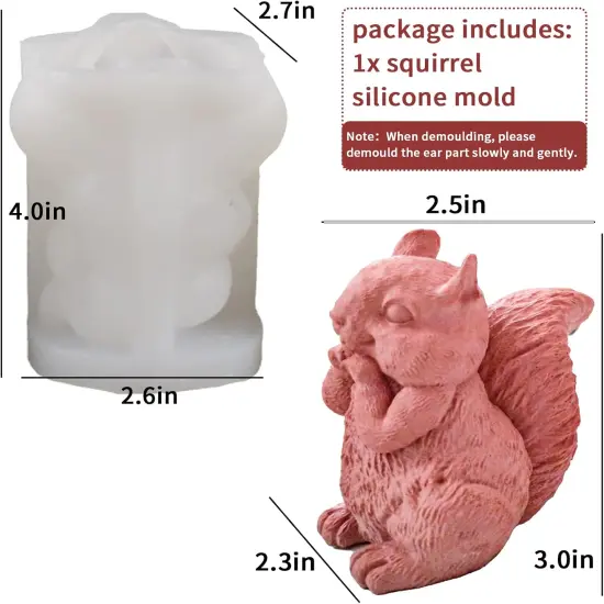 Squirrel Silicone Mold {3}