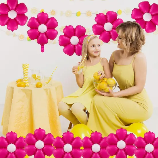 Balloons Violet Floral Balloons for Birthday(Rose Red) {3}