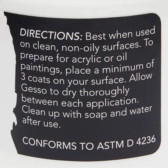 17oz White Gesso Canvas Primer for Painting, Acrylic Paint Medium for Arts and Craft Supplies (500 ml) {5}