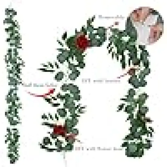 Artificial Eucalyptus Garland for Table Runner Wedding Arch Fireplace Decor {3}