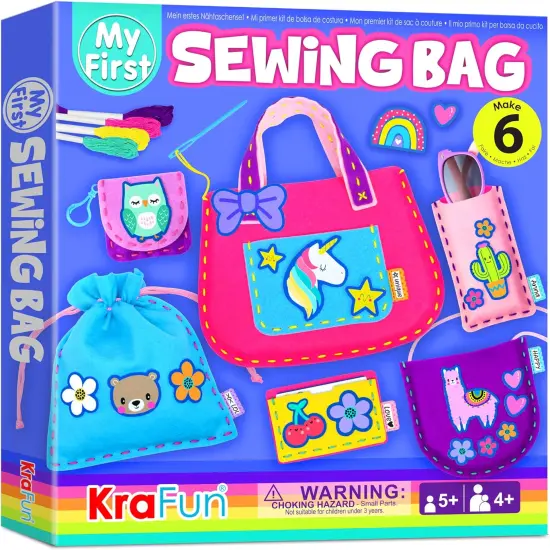 My First Sewing Bag Kit Arts & Crafts for Beginner Kids {1}