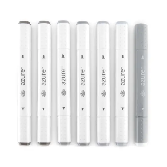 RM-905WGY | Azure&trade; 7pc Warm Gray Color Marker Set {2}