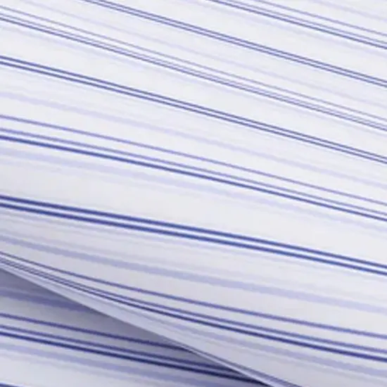 Diverse Shade of Stripes Printed On Recycled Spandex Fabric White/Lavender {4}