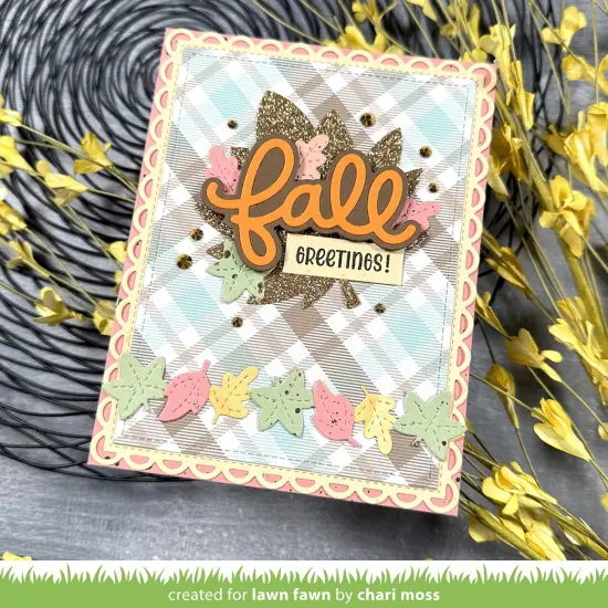 Lawn Cuts Custom Craft Dies-Scripty Fall {3}