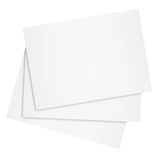 200 Pack White 300 GSM / 110 lb Thick Cardstock Paper - Blank Heavyweight Wedding Invitation Cards for Printing, Flashcards, Postcards - 5x7 inch {6}