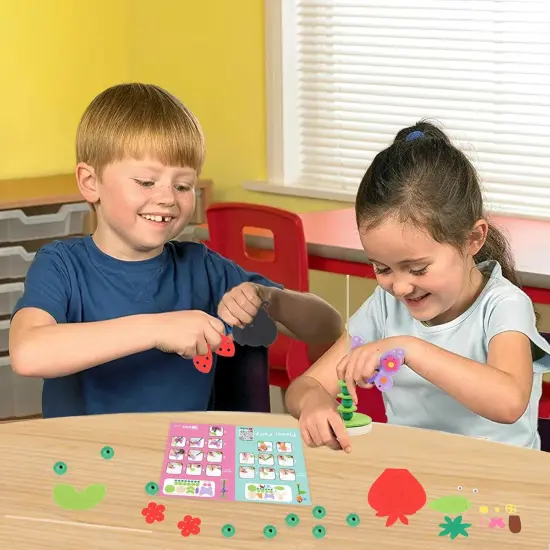 Craft Kit Set for Preschool Kids, Educational Felt & Wood Flower Fairy Kit for Ages 3 4 5 6 7 8, Easy DIY Activity for Boys & Girls, Pack of 6 {3}