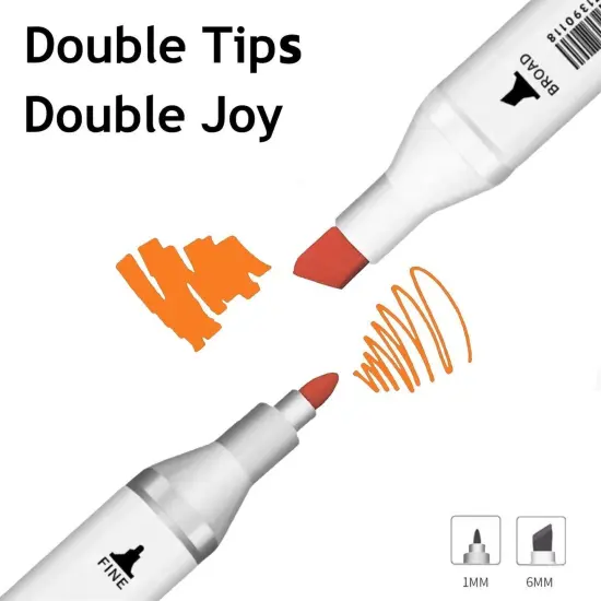 6pcs Multicolor Alcohol Markers Under {2}