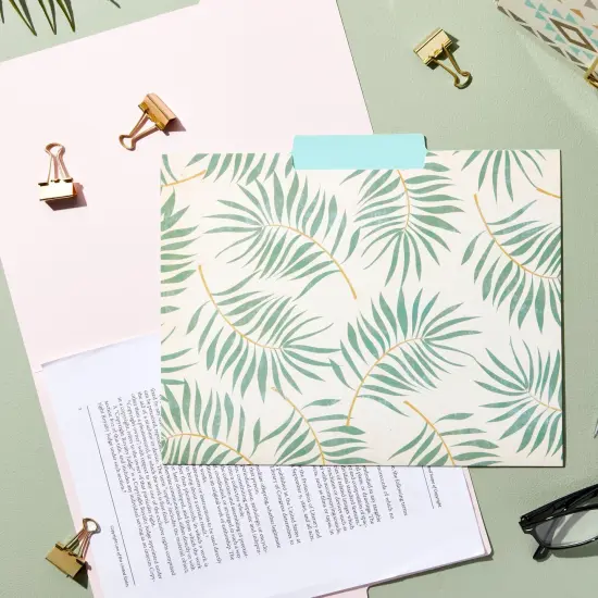 12 Pack Boho-Themed Decorative File Folders, 1/3 Cut Tab, Cute Office Supplies for Women (9.5 x 11.5 in) Multicolor {2}