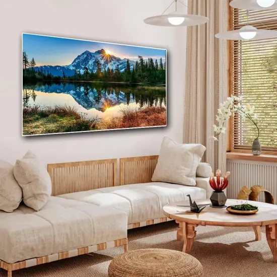 2 Pack Diamond Painting Kits，Large 5D DIY Sunset Diamond Painting Kits for Adults，DIY Full Drill Crystal Rhinestone Arts and Crafts，Mountain Gem Art Painting with Diamond Home Wall Decor (28X16inch) {4}