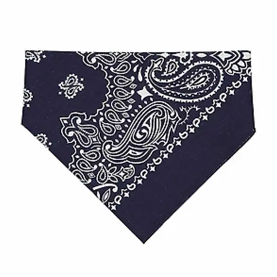 LAT Apparel&reg; Doggie Bandana Navy Paisley - nvp {1}
