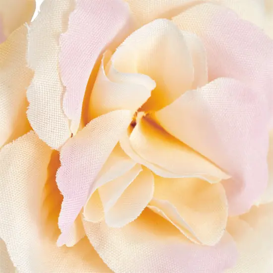 50 Pack Champagne Roses Artificial Flowers Bulk, 3 Inch Stemless Fake Silk Roses for Decorations, Wedding, Faux Bouquets Gold {7}