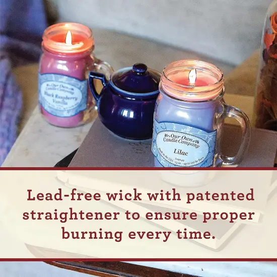 Gingerbread Vanilla Scented Mason Jar Candle, 100 Hour Burn Time, Made in The USA - 13 Ounces {4}