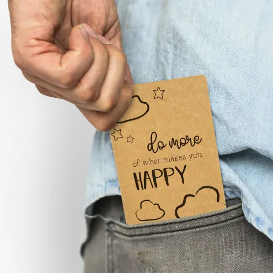 Paper Junkie 24 Pack Journals for Kids - Let's Be Happy Journals Bulk - Kraft Paper Notebooks School Supplies (80 Lined Page, 4 x 5.75 In) Brown {3}