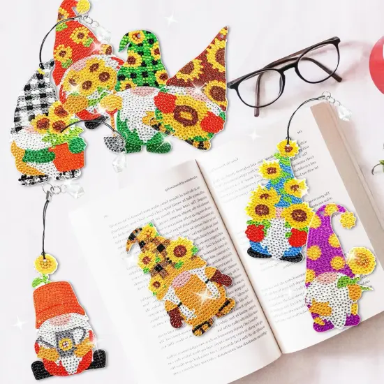 8 Pcs Diamond Painting Bookmark Kit for Adults (Dwarf) {2}